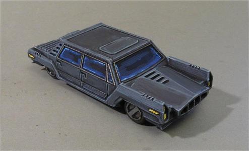 Retro futuristic car 2