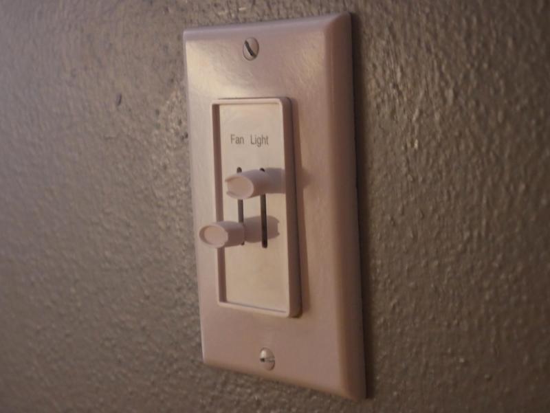 Fan slider switch cap replacement