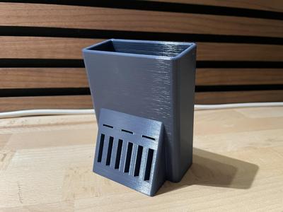 Pencil holder w/SD card slots