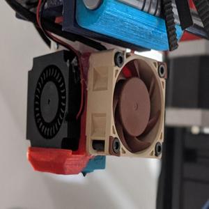 E3D 40mm fan with integrated 4010 part cooling fan