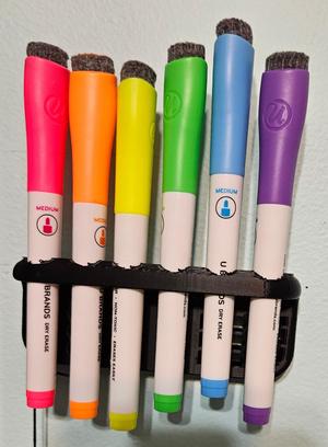Dry eraser marker holder