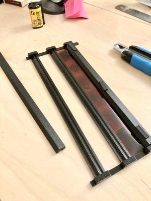 APS film holder for flatbed scanner