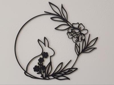 Easter Bunny wall art Ornament