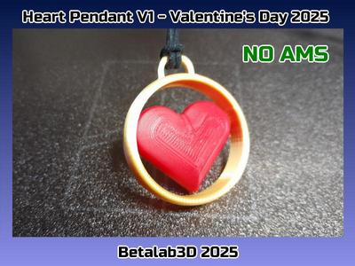 Heart Pendant Valentine's Day 2025
