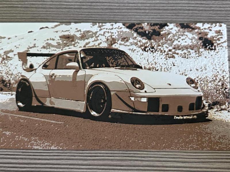 Porsche 911 RWB HueForge