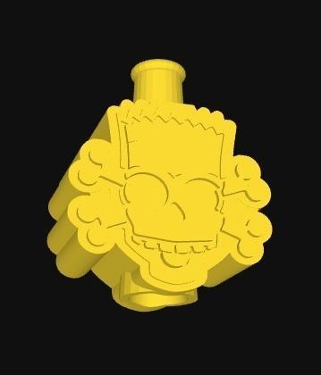 SHISHA BART SKULL BONG MOUTHPIECE 45X25X55 MM EASY PRINT