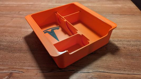 Tesla drawer for center console