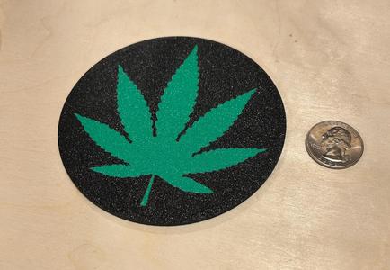 Cannabis Coaster 4 inch