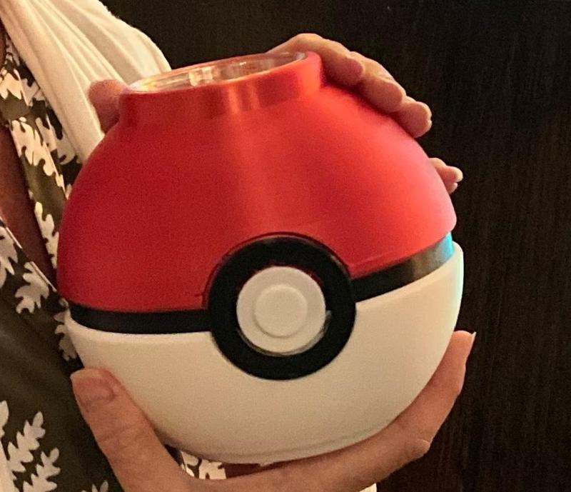 Pokeball-inspired vase