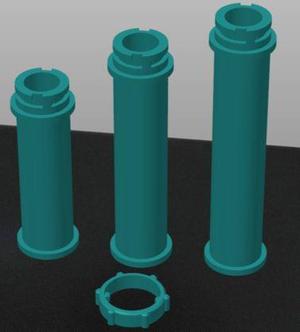 Longer Original Ender 3 / Ender 5 Spool Holder + Nut