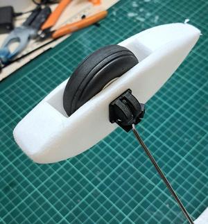 Bracket for foam wheel pants