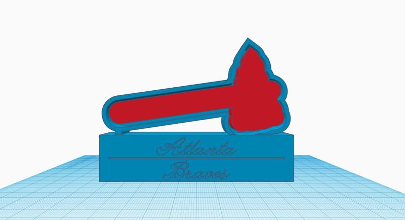 Atlanta Braves Baseball Plaque