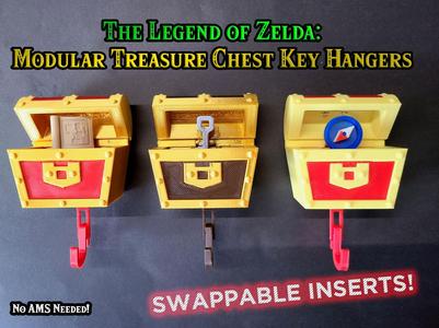 Zelda Treasure Chest Modular Key Hanger 