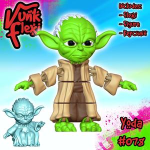Star Wars Yoda MultiColor Flexi Print-in-Place + Figure & Keychain