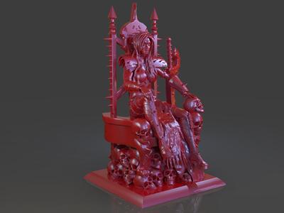 Killer Woman Death God Sculpture