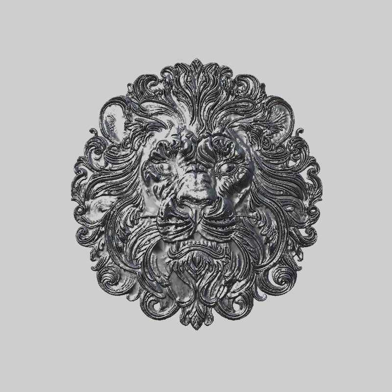Lion Animal Metal Head