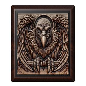 Vulture animal wall art relief wall decor