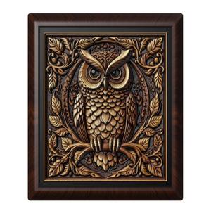Owl animal wall art relief wall decor