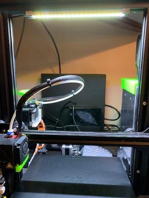 Ender 3 Pro LED bar mount