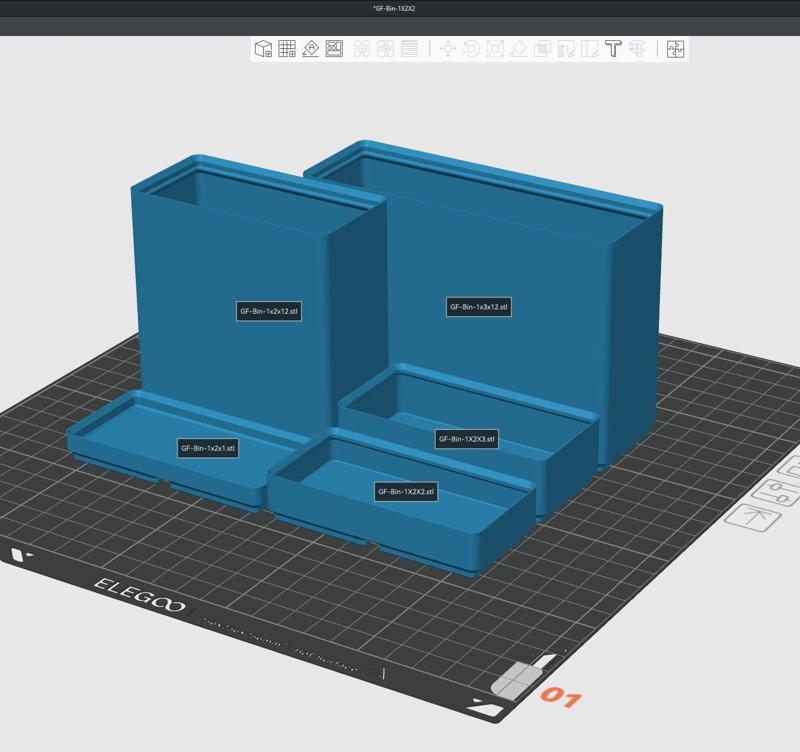 Gridfinity Plain Bin - remix