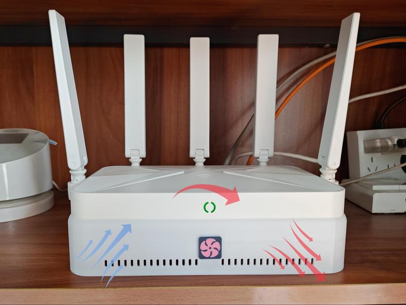 ZTE Xingtian BE5100pro+ Router Heatsink