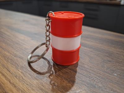 Oil Barrel Keychain