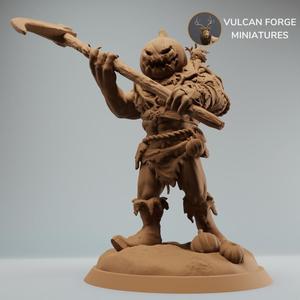 Pumpkin Orc or Ogre Brute with Scythe - pre supported