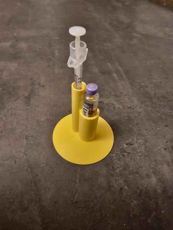 Pet Insulin Vial and Syringe Fridge Stand   