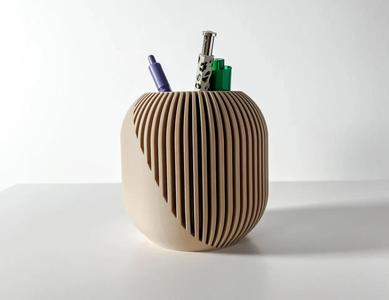 The Olas Pen Holder | Desk Organizer and Pencil Cup Holder | Modern Office and Home Decor   