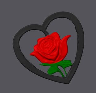 Rose in Heart