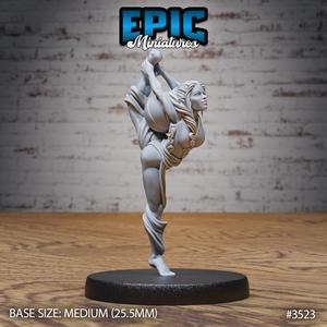 Acrobat Elf One Leg Stand ‧ DnD Miniature ‧ Tabletop Miniatures ‧ Gaming Monster ‧ 3D Model ‧ RPG ‧ DnDminis ‧ STL FILE