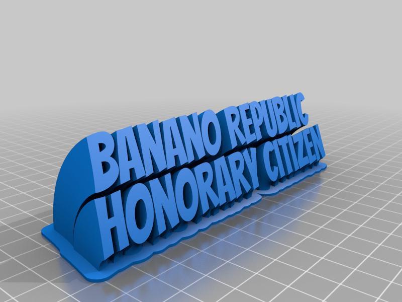 Banano Republic - Honorary Citizen Badge