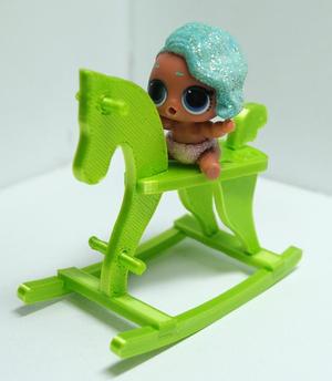 Rocking horse for dolls