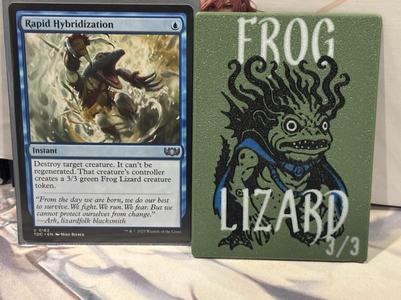 Magic: The Gathering Tarkir 3/3 Frog Lizard Token
