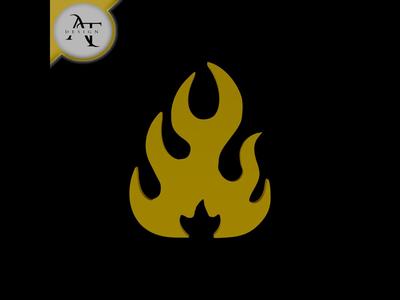 Simple Flame Symbol - 2D Art