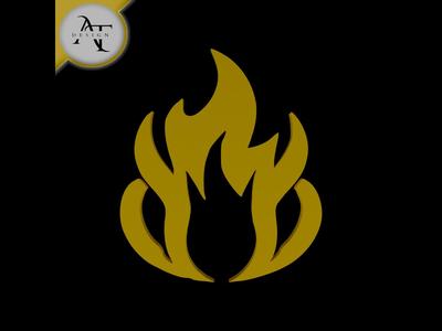 Simple Flame Symbol - 2D Art