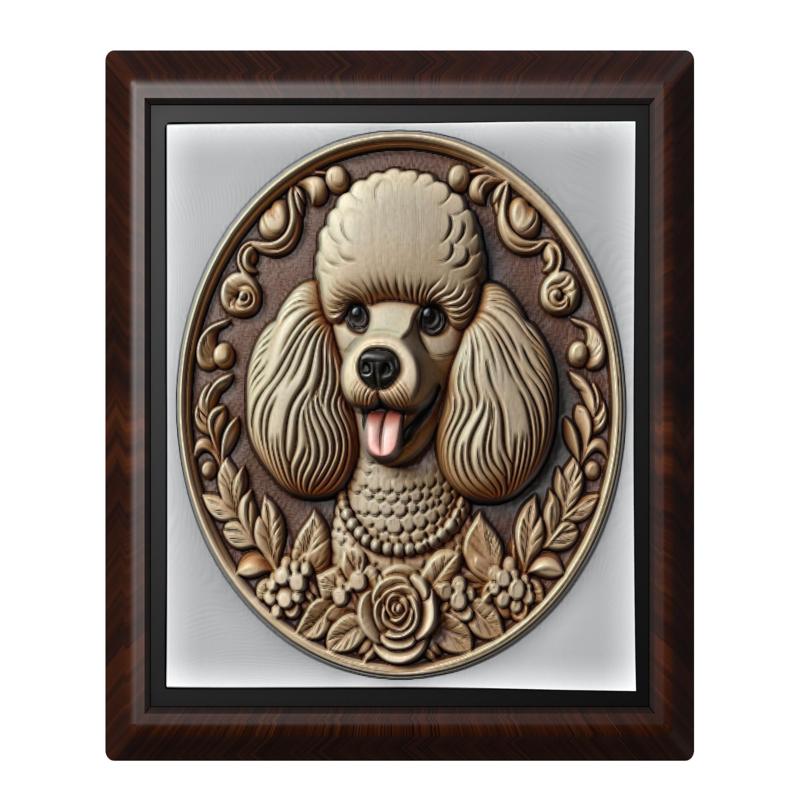Dog Poodle animal wall art relief wall decor