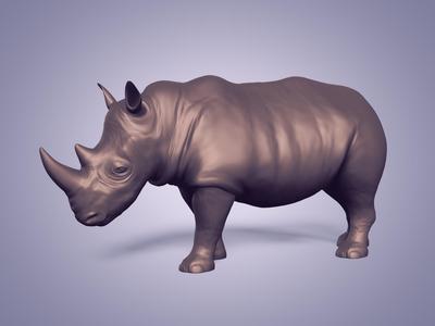 Rhinoceros Statue - Figurine