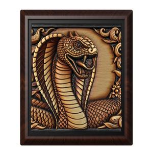 King Cobra animal wall art relief wall decor