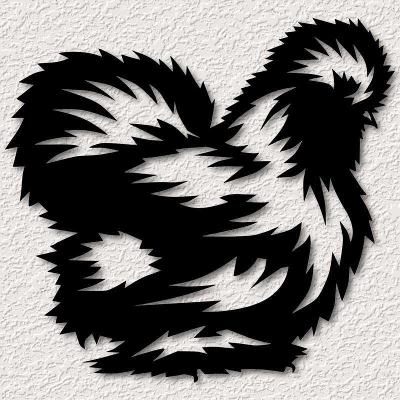 silky chicken wall art silky rooster wall decor 2d art animal