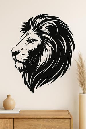 Lion Head Wall Decoration / Décoration murale de tête de lion