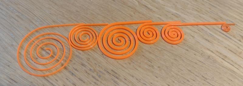 Small spiral spring. Kleine spiraal veer.