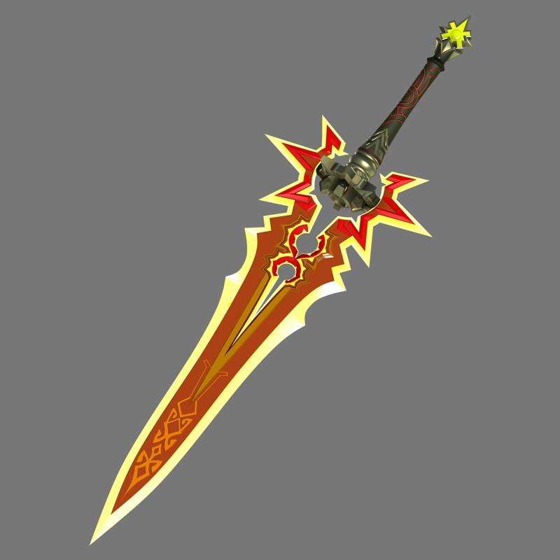 Genshin Impact Mavuika Claymore for 3Dprint