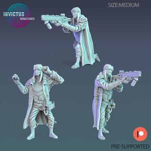 Space Ship Navigator Set ‧ Sci-Fi Miniature ‧ Wargame Miniatures ‧ Tabletop 3D Model ‧ RPG Miniature ‧ Cyberpunk Construct ‧ Steampunk War Machine ‧ STL FILE