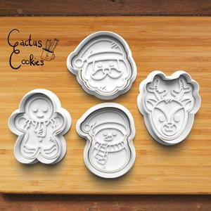 Christmas Bow Cookie Cutter set 0475
