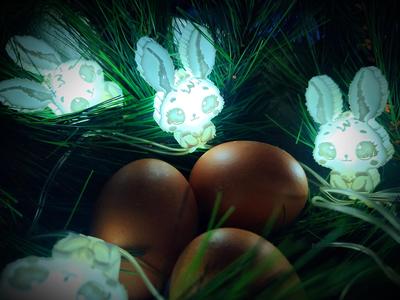 Easter Lights - Thimble the Cute Bunny