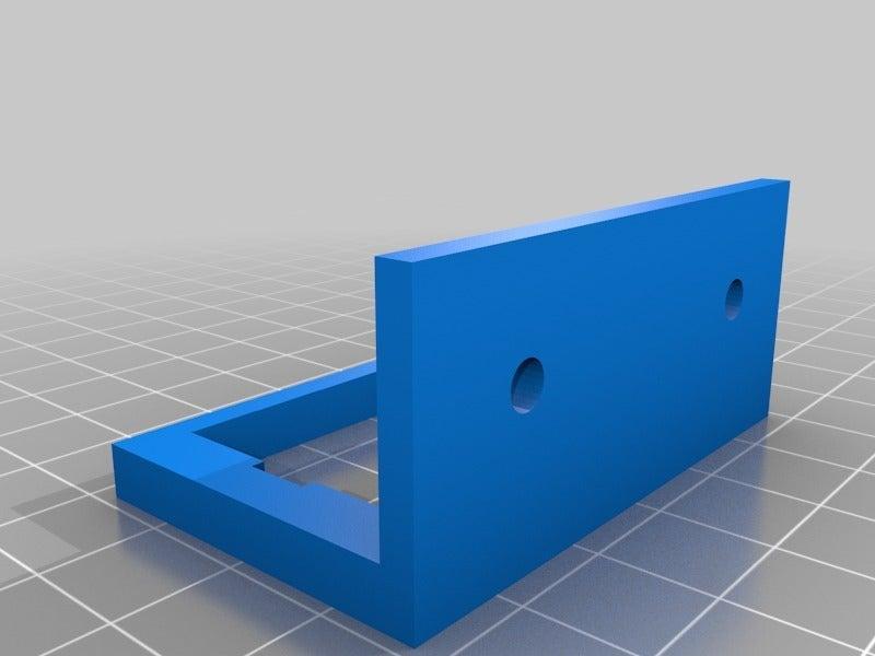 Thermometer display holder w/ screw holes