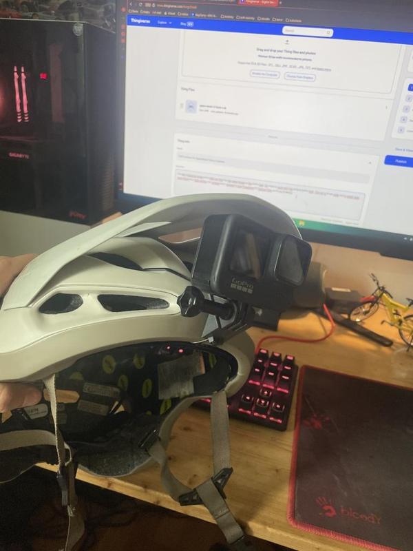 GoPro mount for Specialized Tactic 4 helmet