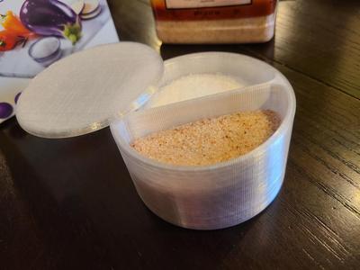 Salt Cellar Dual with Swivel Lid