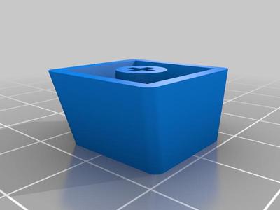 Blank Keycap, flat top, reinforced pin